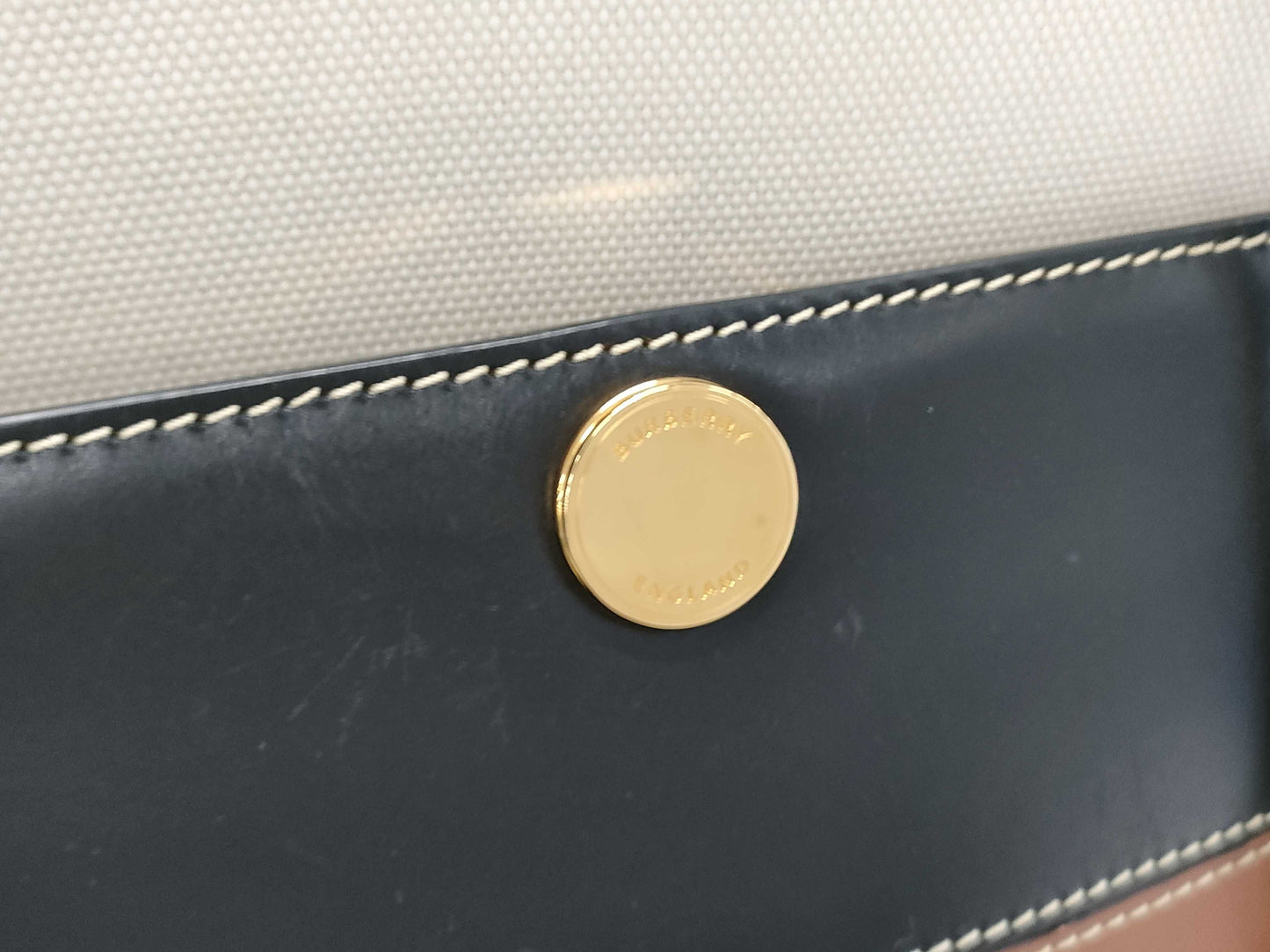 BURBERRY Leather Handbag 2WAY Handbag