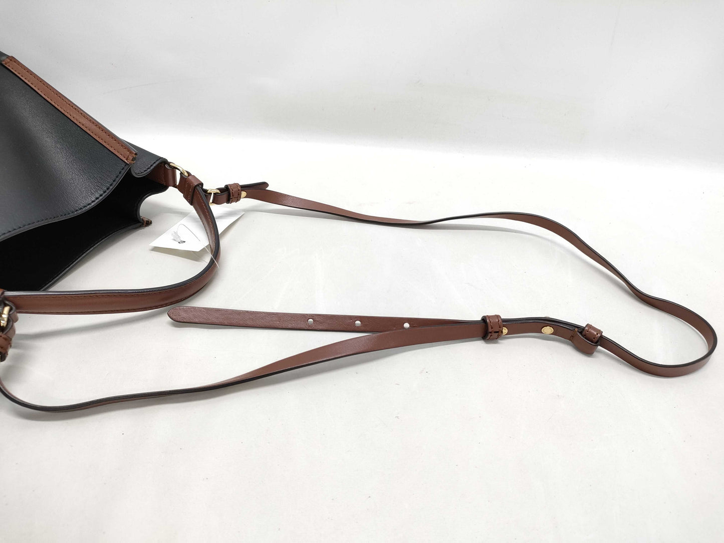 BURBERRY Calfskin Bucket Bag with Pouch Shoulder Bag