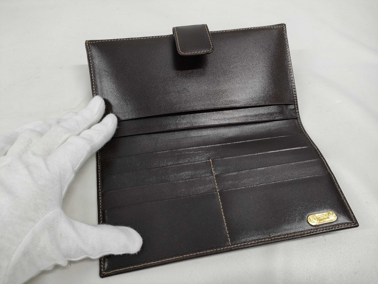 FENDI Zucca long wallet