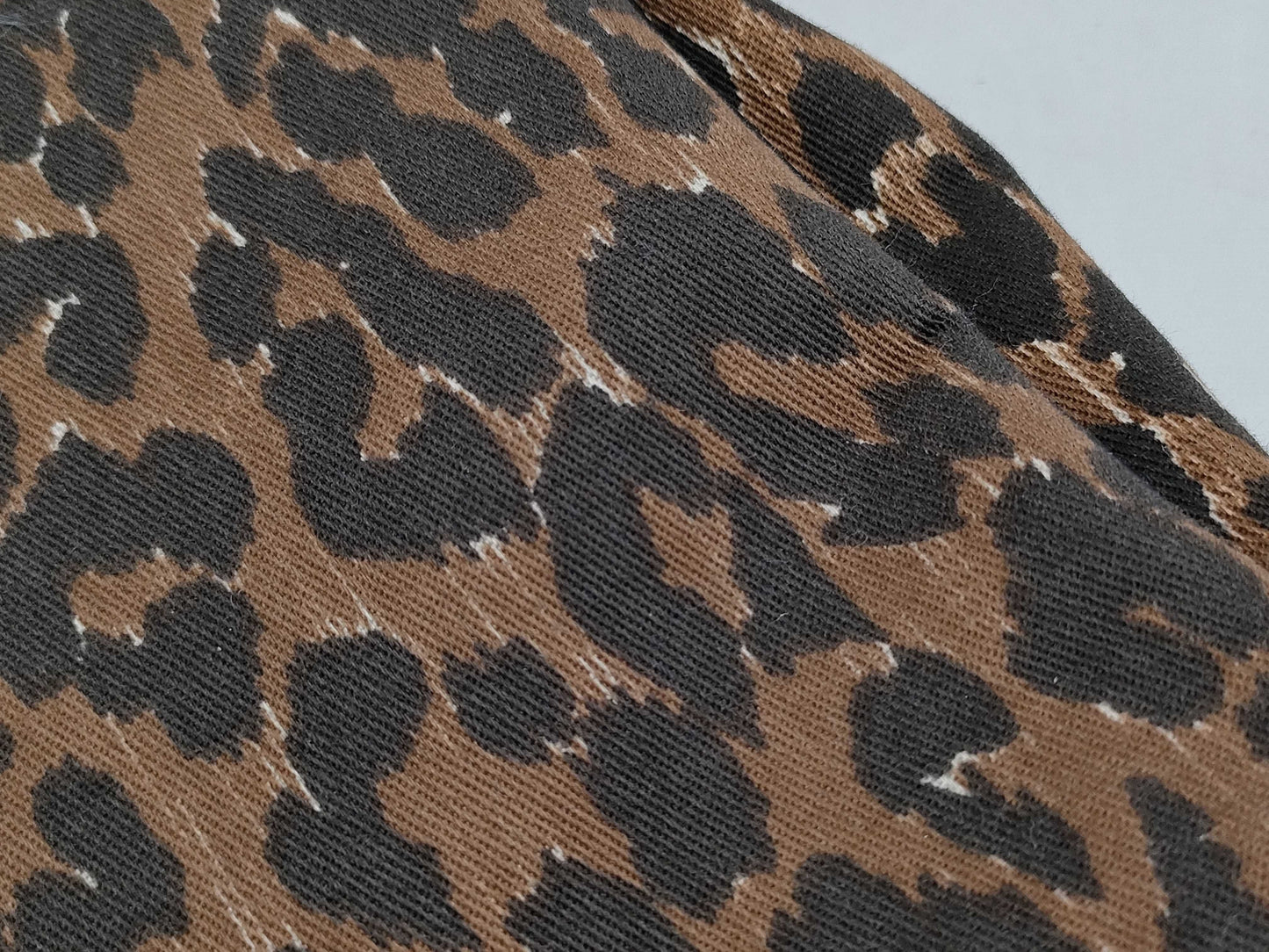 DOLCE&GABBANA Leopard Print Canvas Handbag with Pouch