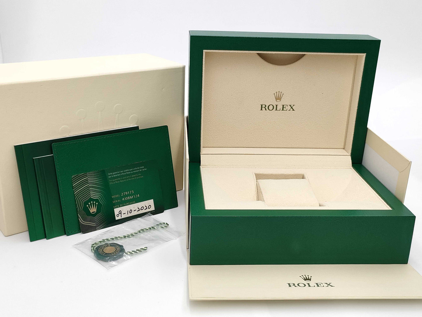 ROLEX 279173G 4J08M124 Purple Tapestry Women's Watch