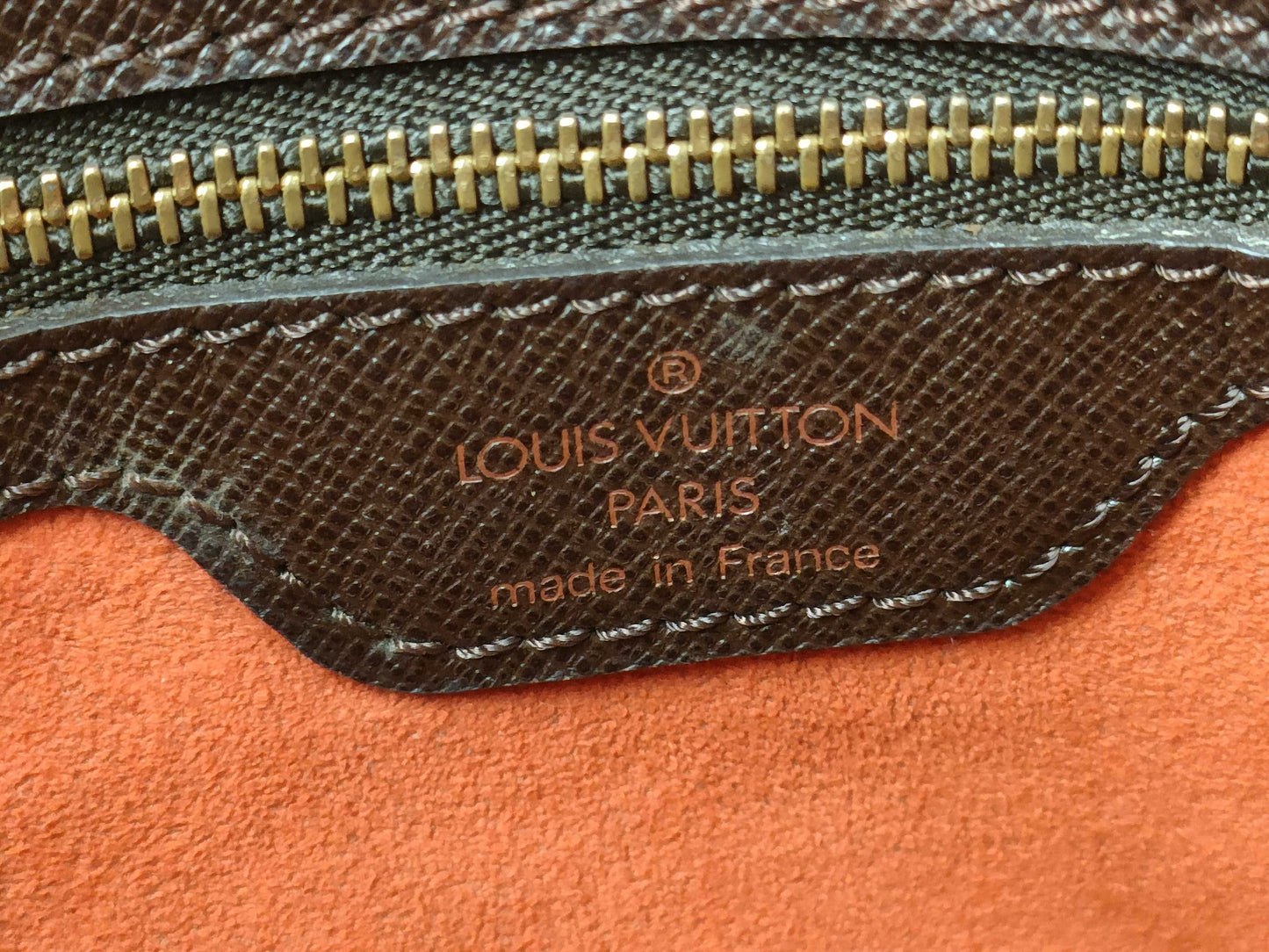 LOUIS VUITTON RFID verification failed SP1918 Damier N42240 Damier Marais Bucket Handbag Made in 1990