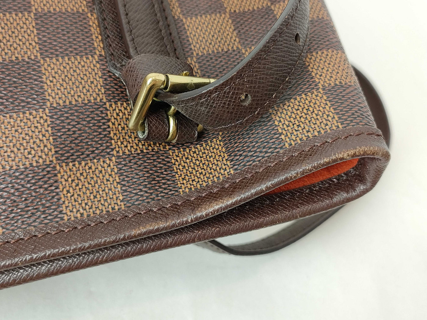 LOUIS VUITTON RFID verification failed SP1918 Damier N42240 Damier Marais Bucket Handbag Made in 1990