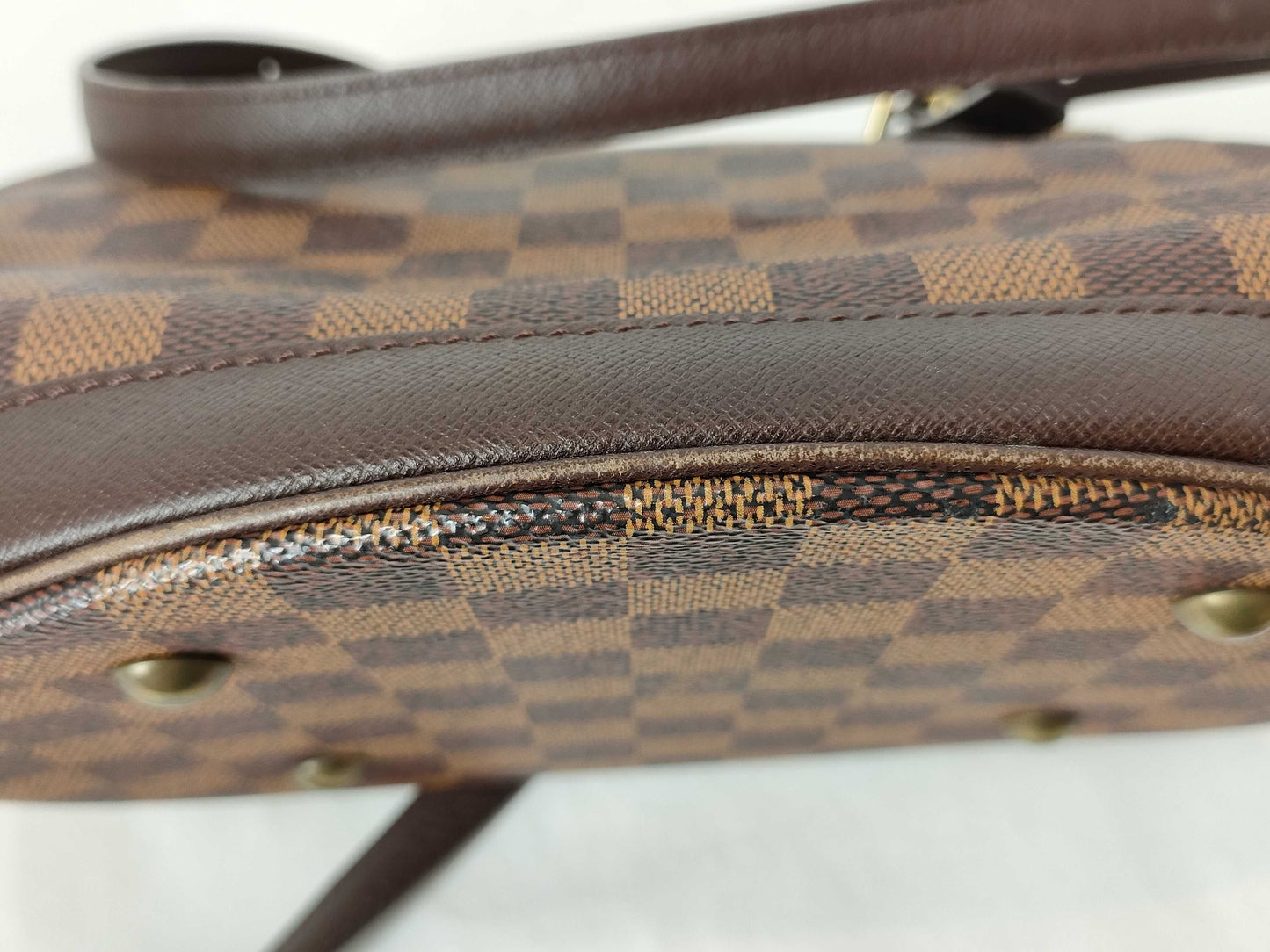 LOUIS VUITTON RFID verification failed SP1918 Damier N42240 Damier Marais Bucket Handbag Made in 1990