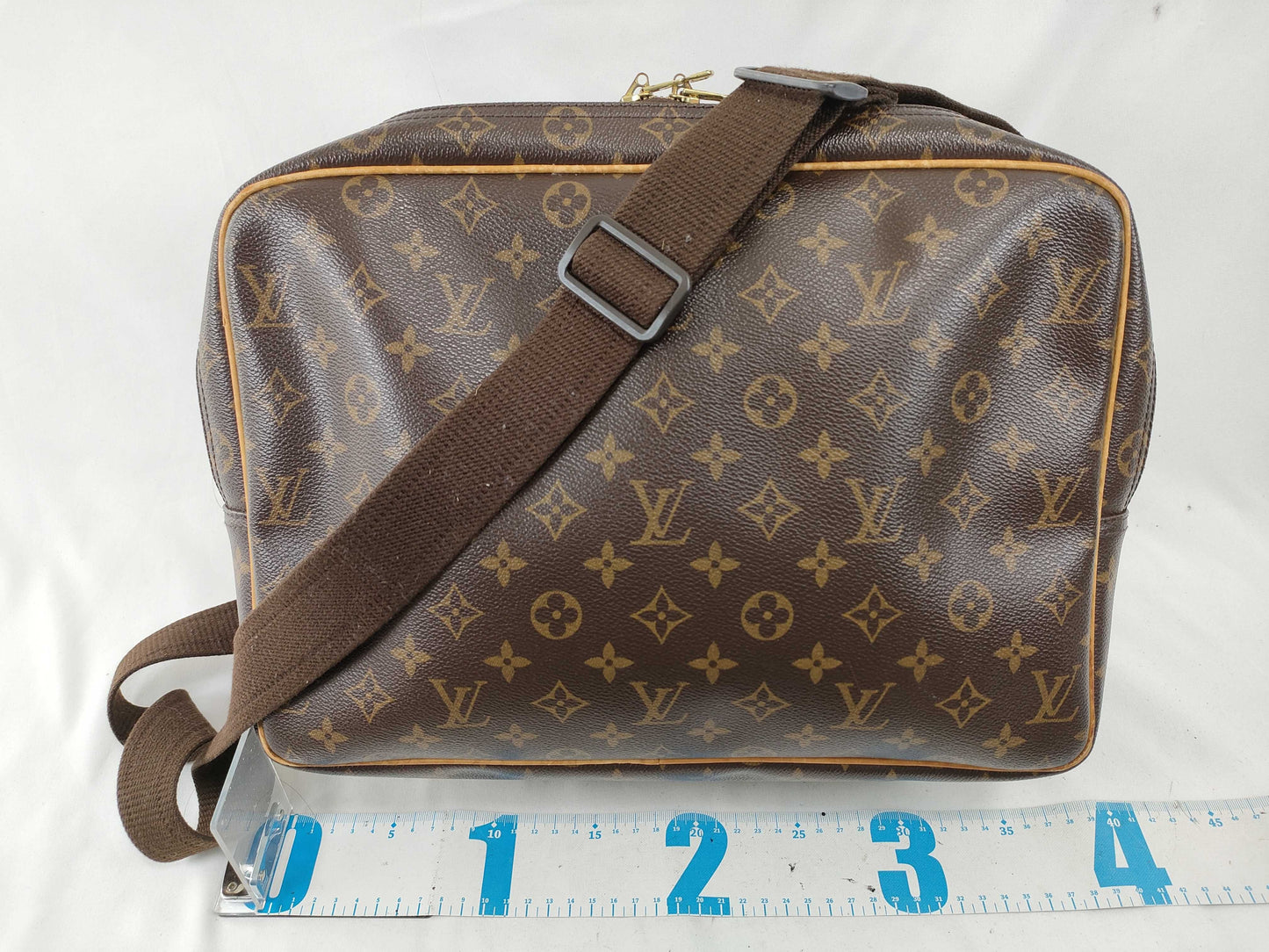 LOUIS VUITTON Monogram M45252 Reporter GM Shoulder Bag with Junk Shoulder Part