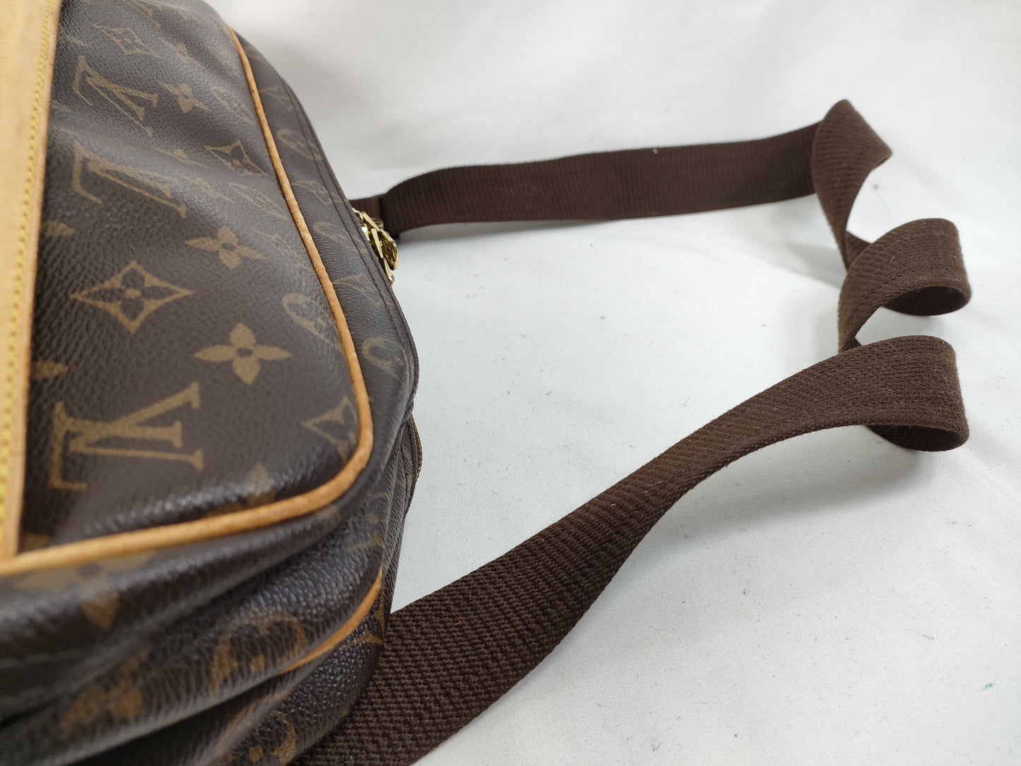 LOUIS VUITTON Monogram M45252 Reporter GM Shoulder Bag with Junk Shoulder Part