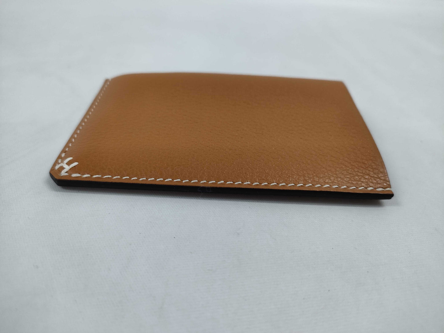 HERMES H Series Gold B Stamp Card Case, Pass Case, Business Card Case