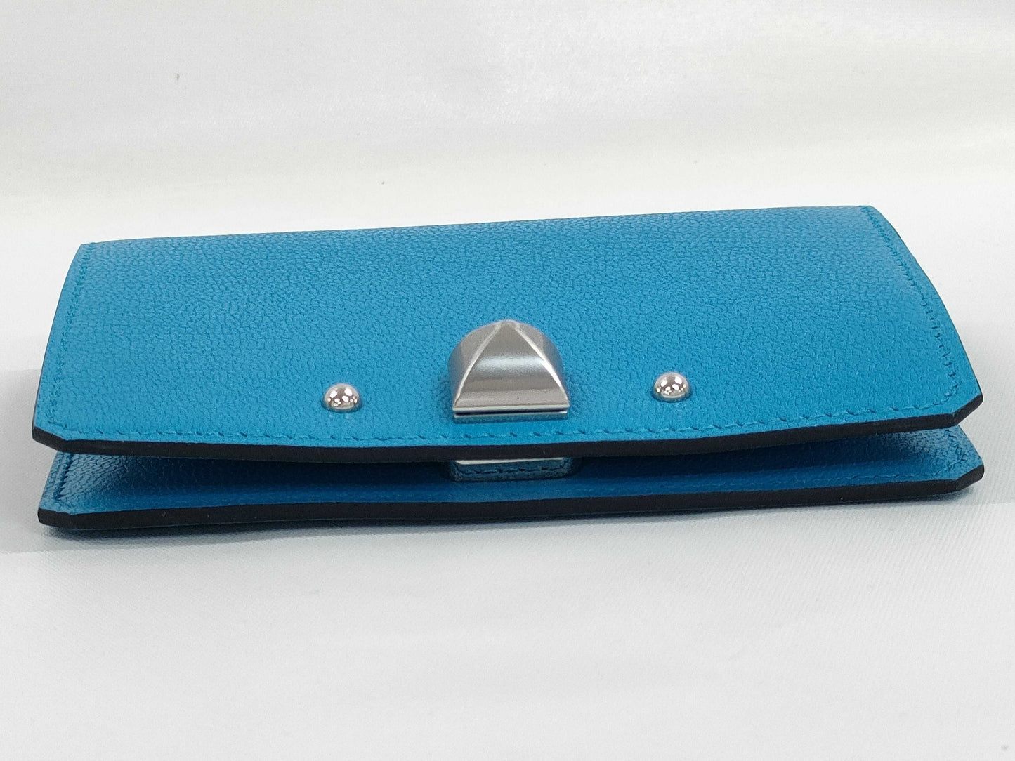 HERMES Medor Blue Jean B Stamp Card Case Card Case, Pass Case, Business Card Case