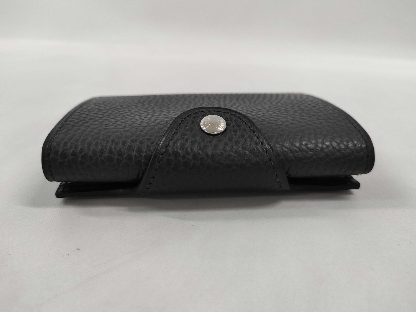 HERMES Iliad Noir B Stamp Compact Card Case Card Case/Pass Case/Business Card Case