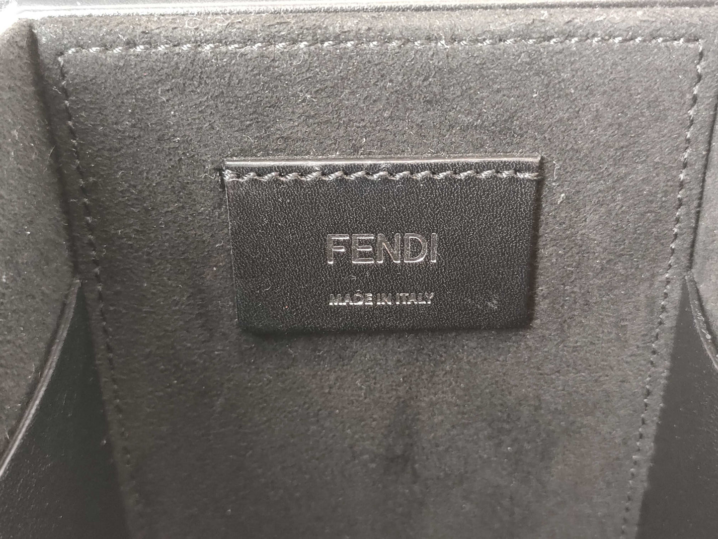 FENDI Box Vertical Shoulder Marble Pattern Shoulder Bag
