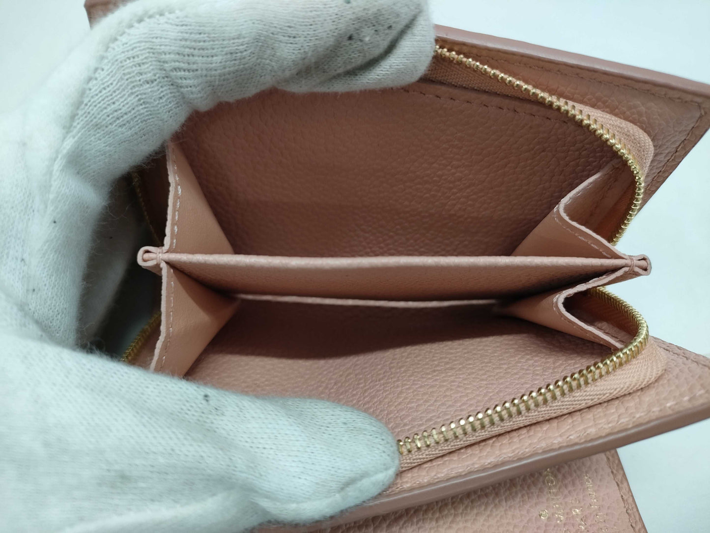 LOUIS VUITTON Monogram Empreinte Zippy Wallet Rose Trianon Wallet