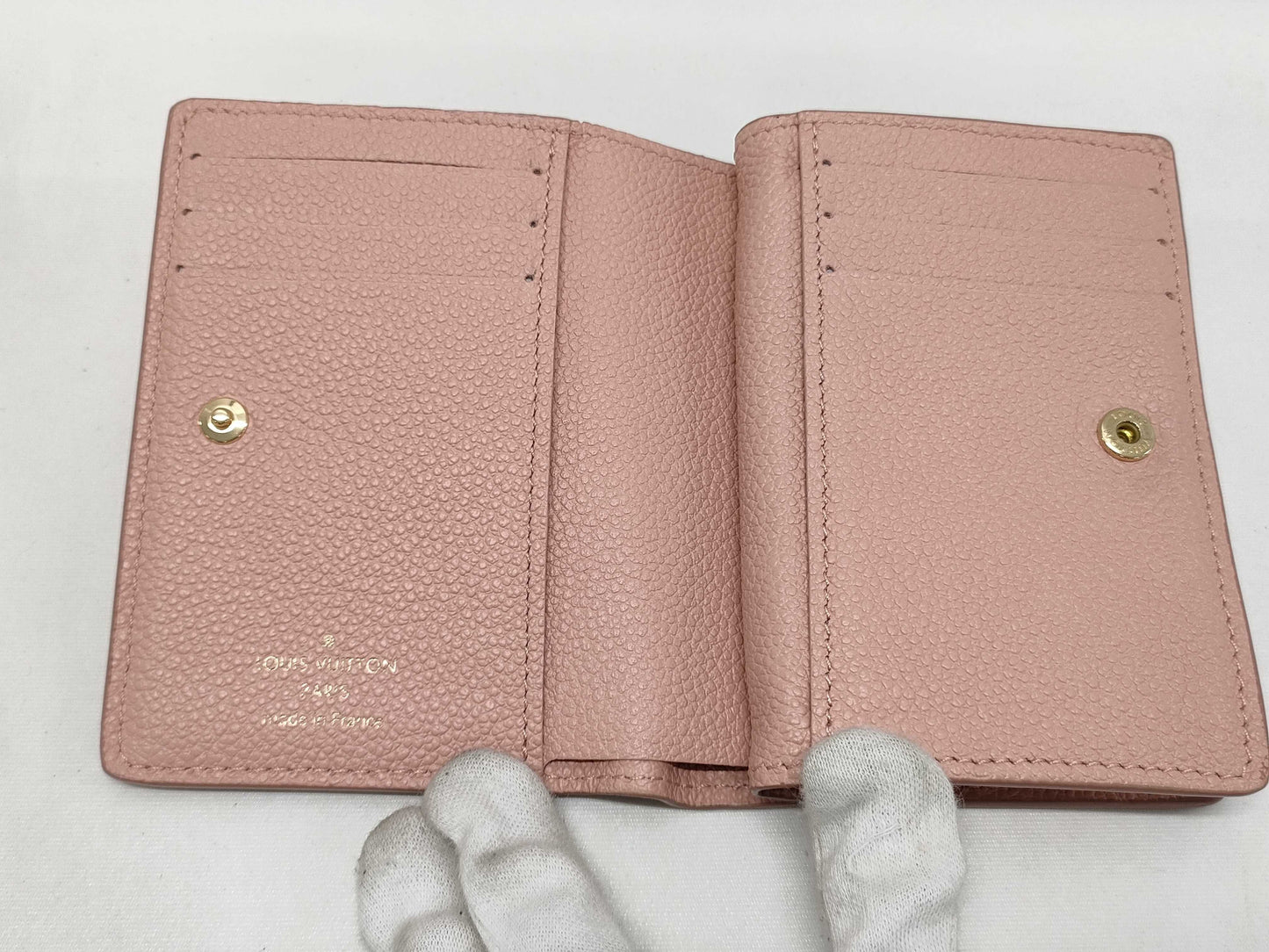 LOUIS VUITTON Monogram Empreinte Zippy Wallet Rose Trianon Wallet