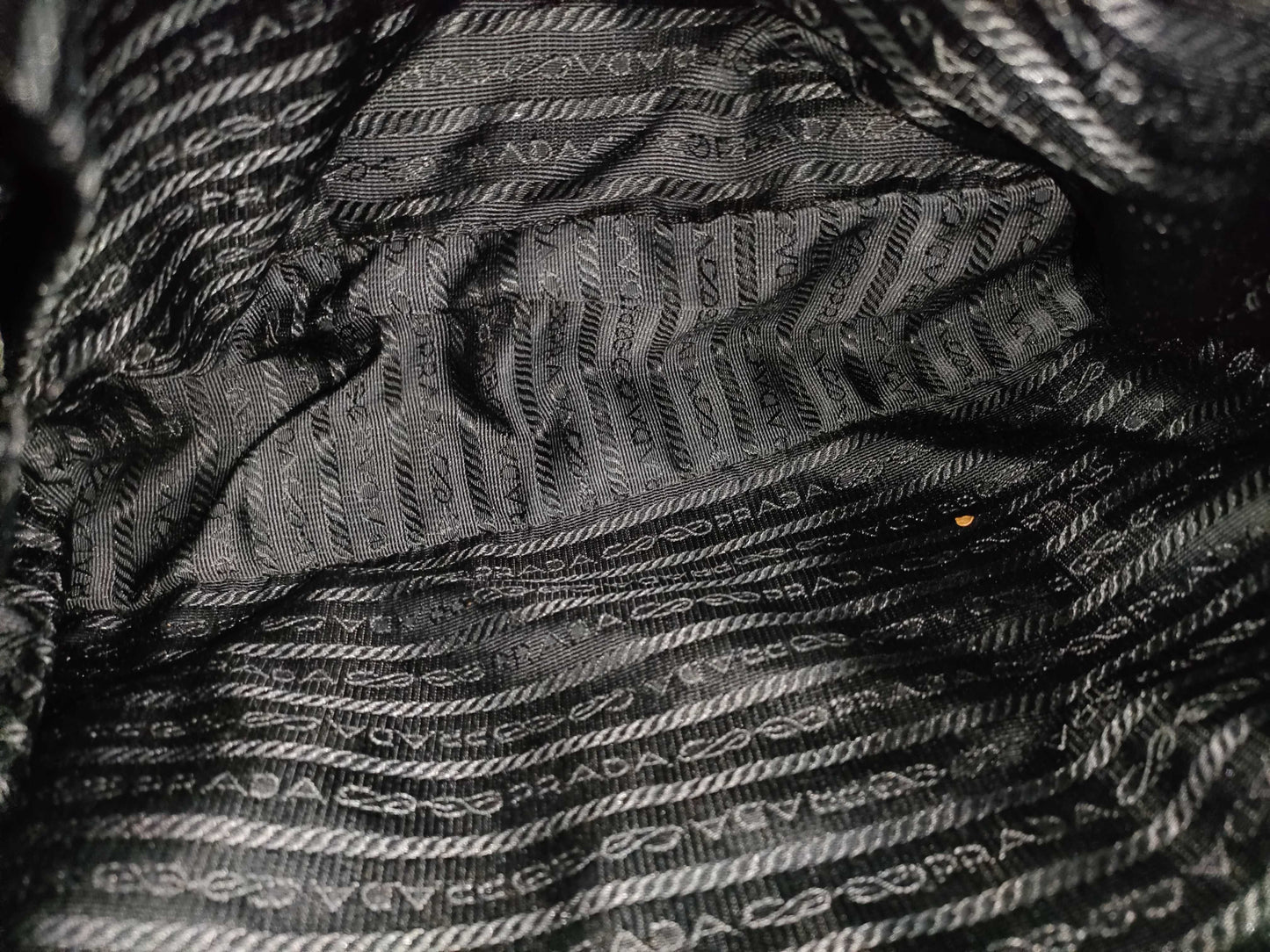 PRADA 123 Nylon Tote Black Tote Bag