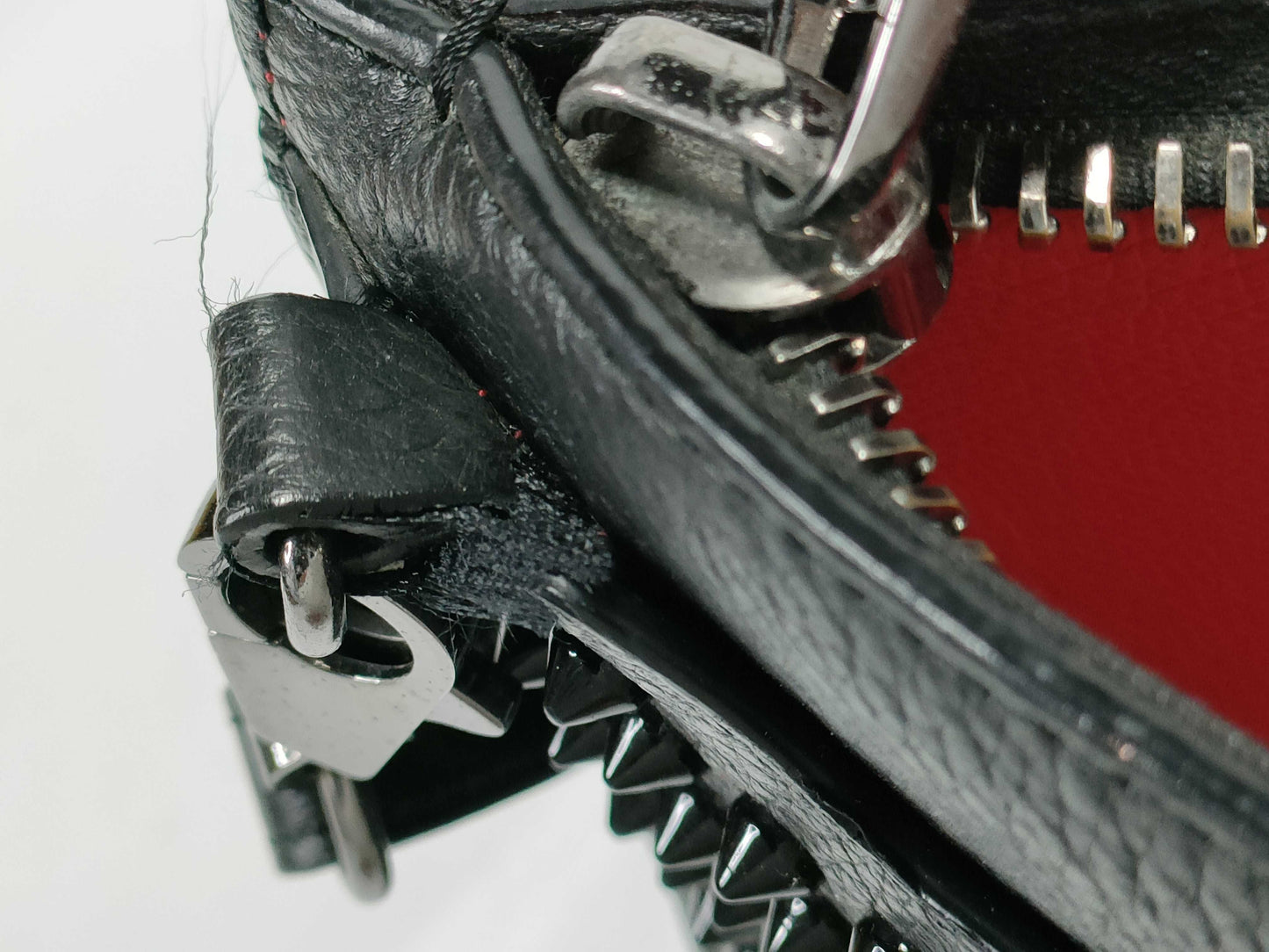 Christian Louboutin Leather and Stud Shoulder Bag, Torn Shoulder Bag