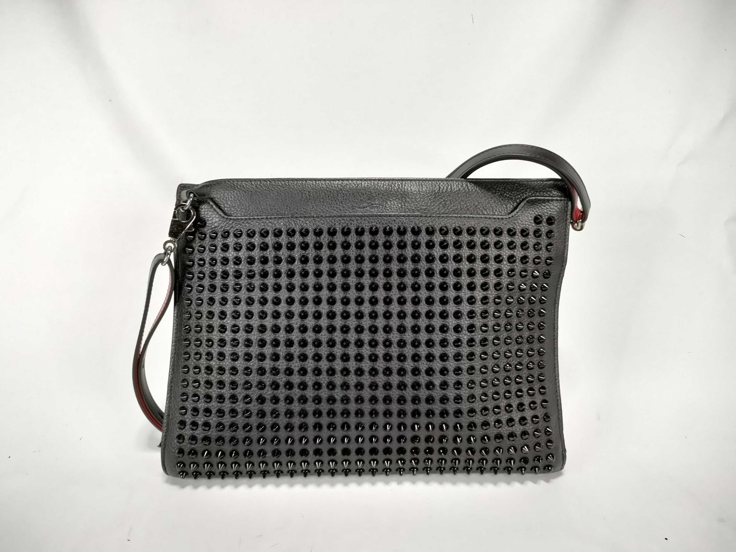 Christian Louboutin Leather and Stud Shoulder Bag, Torn Shoulder Bag