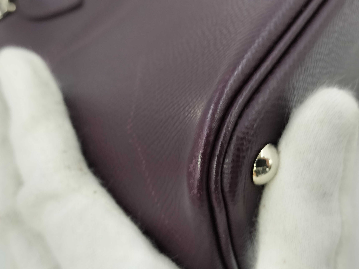 HERMES Bolide 27 Epson Cassis Shoulder Bag