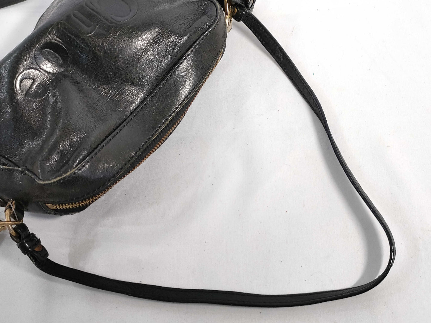 Chloe logo leather shoulder bag