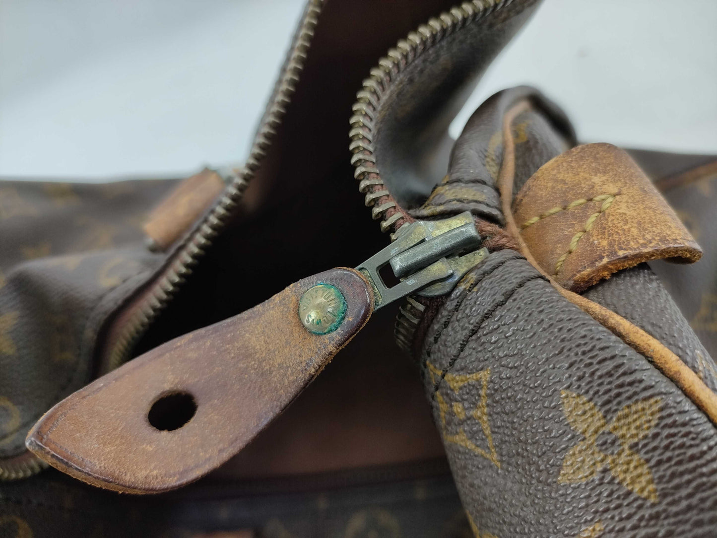 LOUIS VUITTON Unidentified Monogram M41428 Keepall 45 Boston Bag