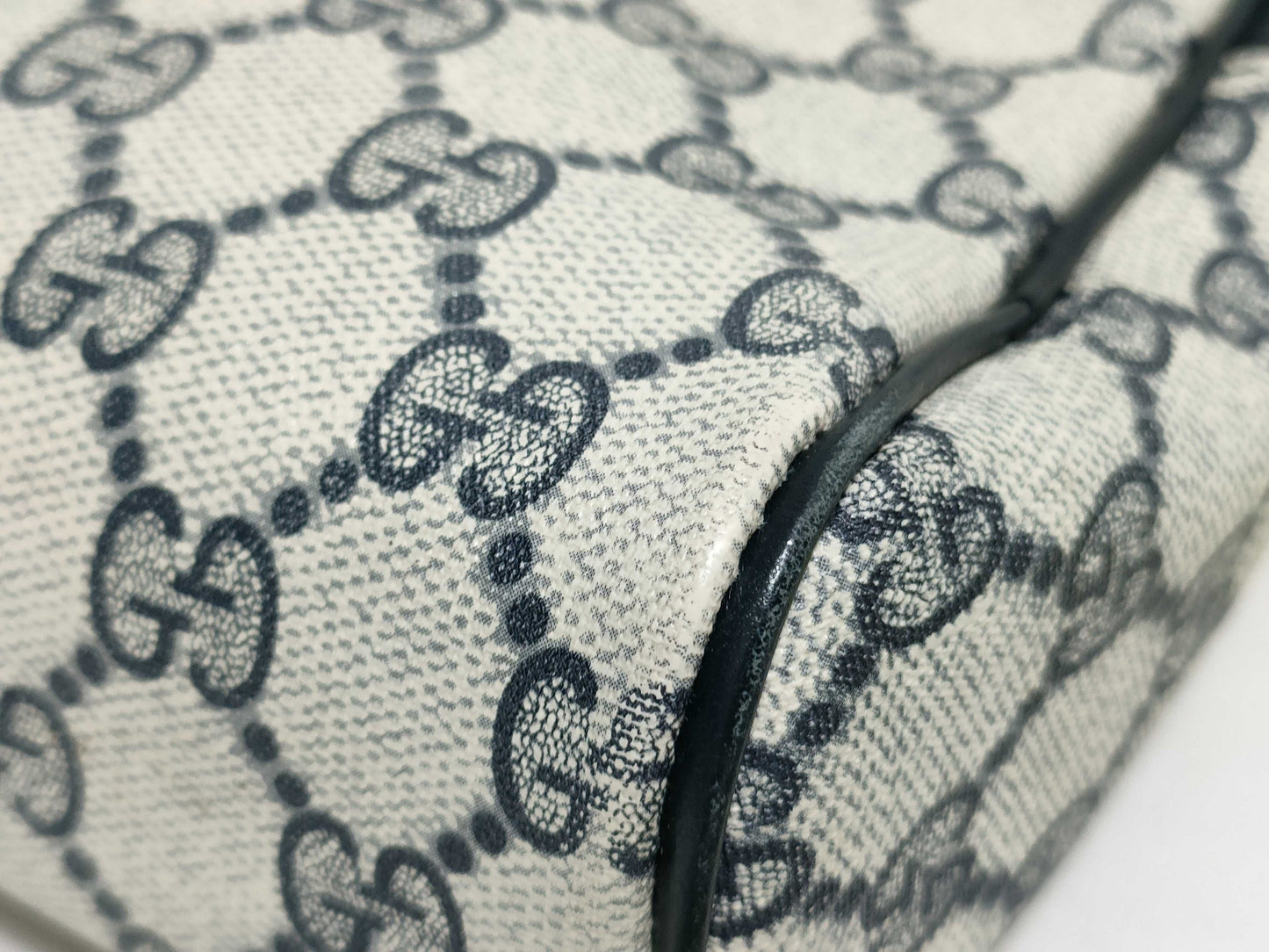 GUCCI GG Supreme Second Bag 010-378 Navy Second Bag