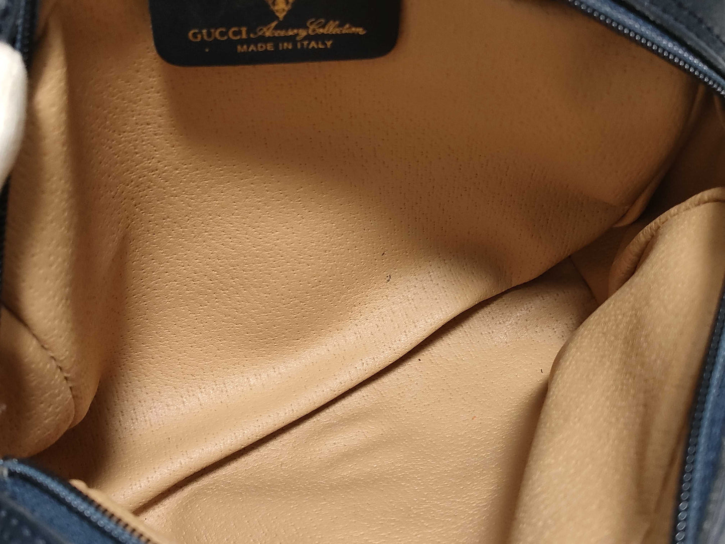 GUCCI GG Supreme Second Bag 010-378 Navy Second Bag