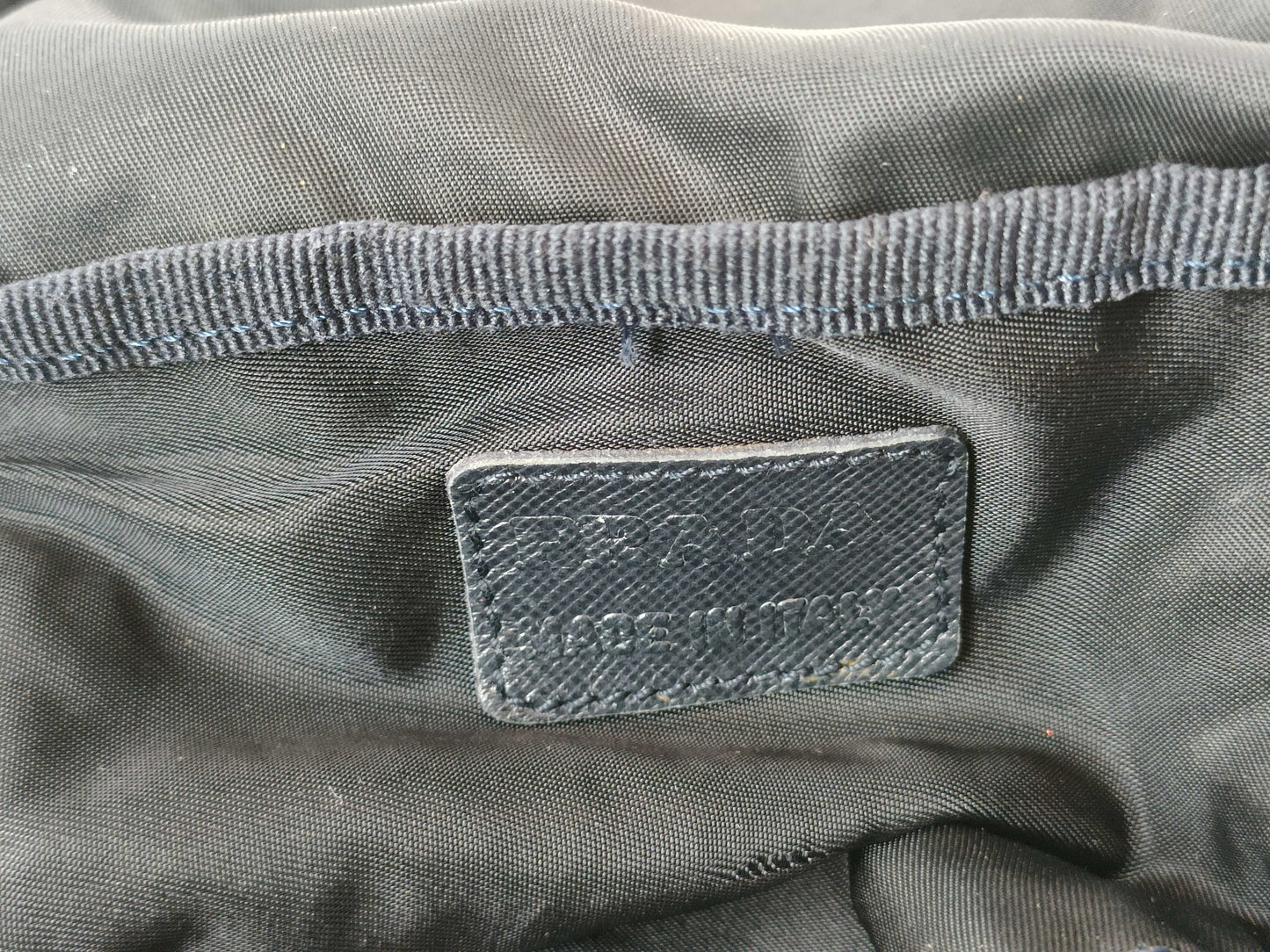 PRADA Nylon Makeup Pouch Large Vanity Bag