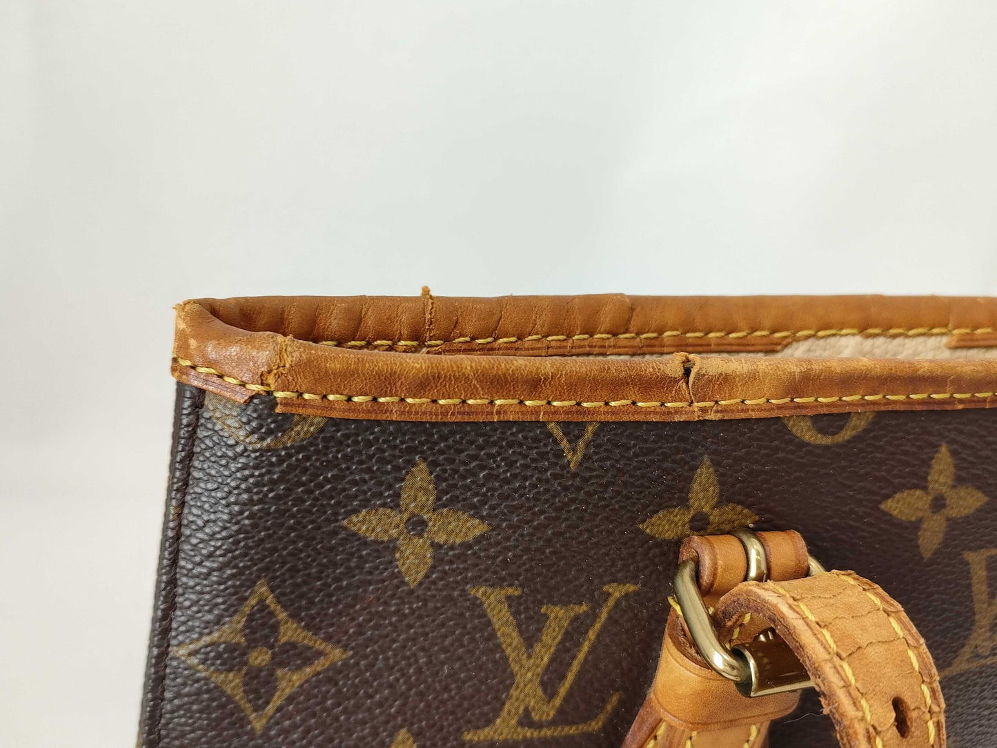 LOUIS VUITTON RFID Unverified AR0090 Monogram Bucket PM Handbag