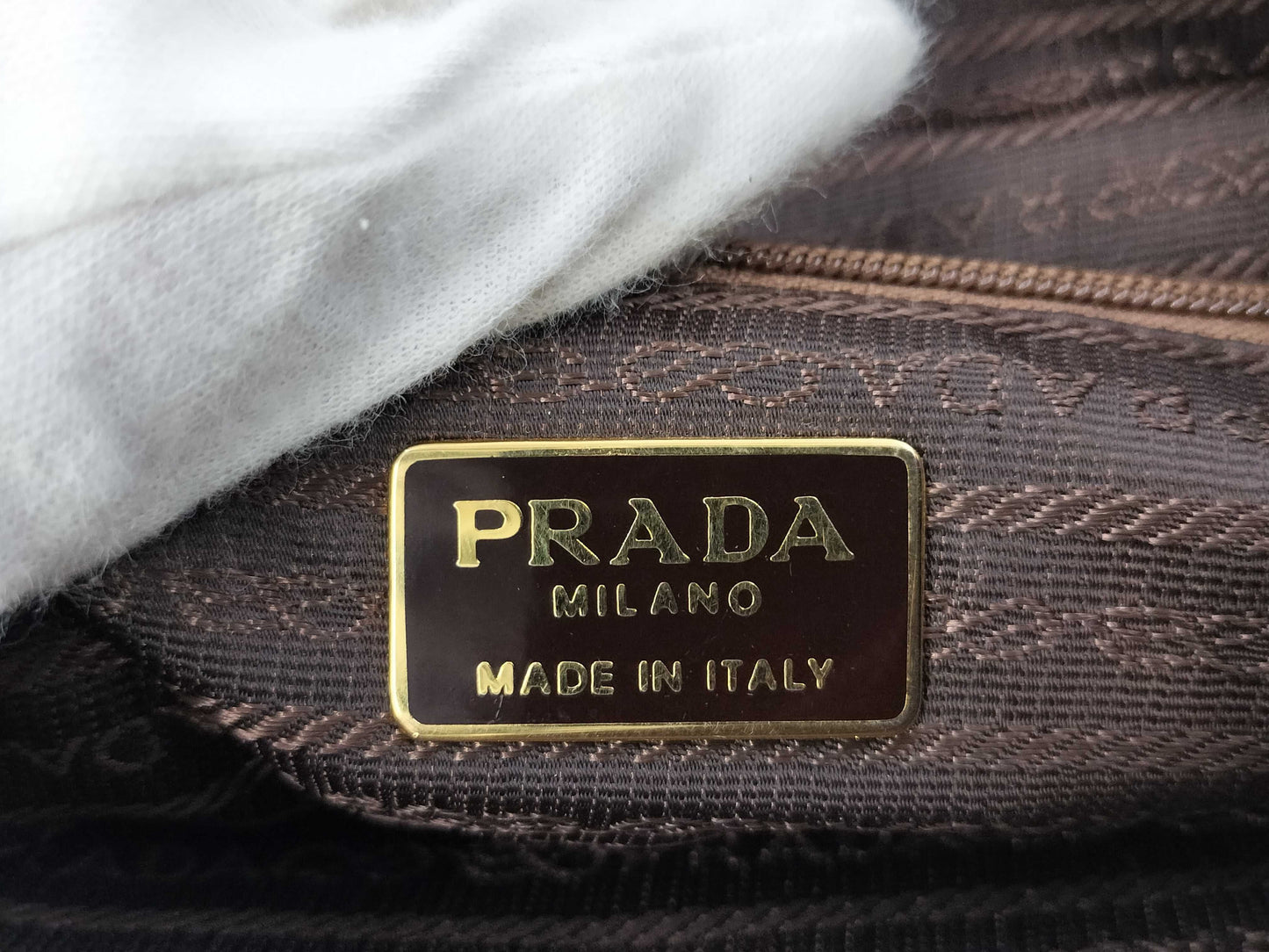 PRADA Nylon Quilted G-Chain Tote Bag