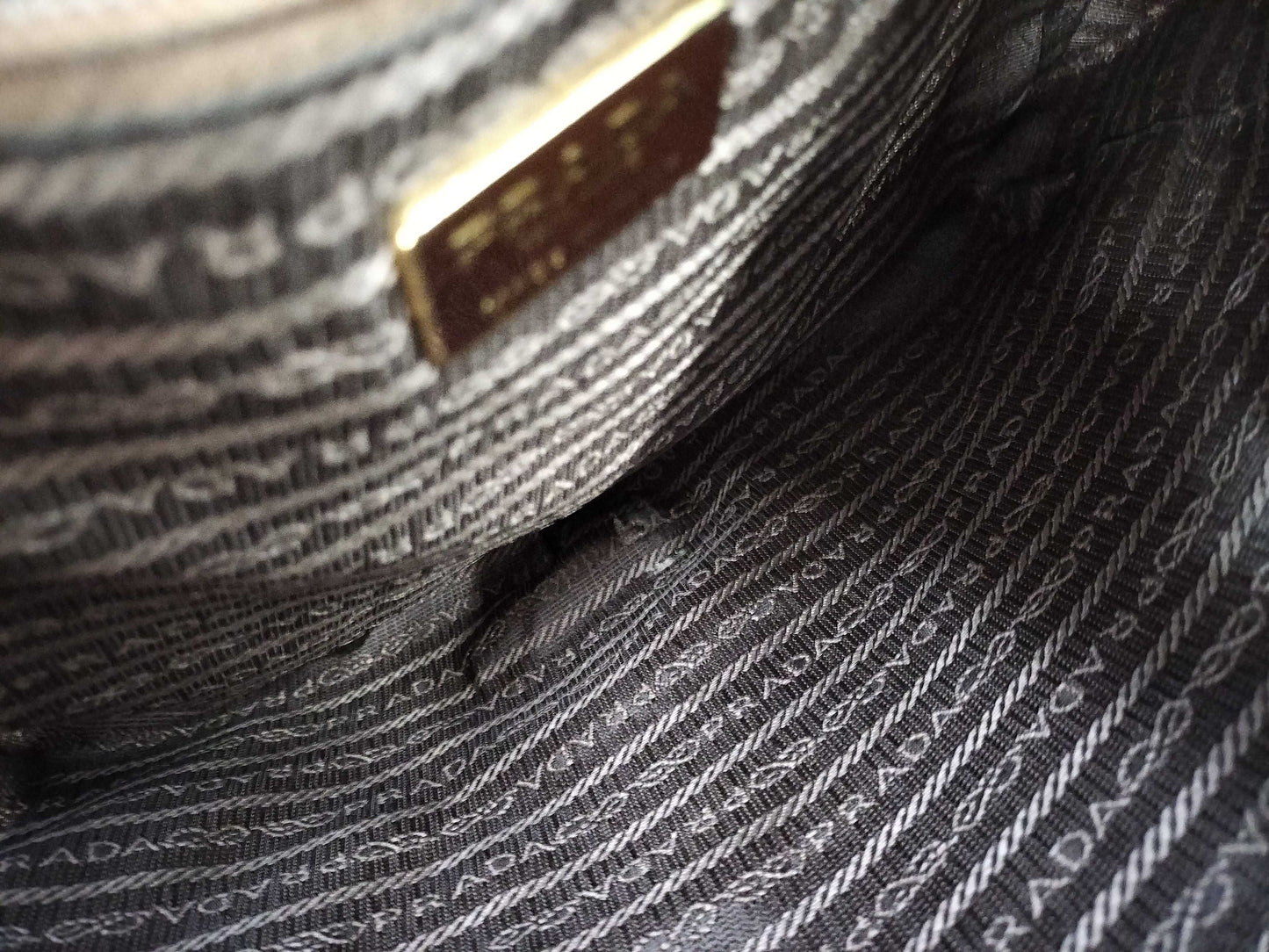 PRADA Nylon Quilted G-Chain Tote Bag