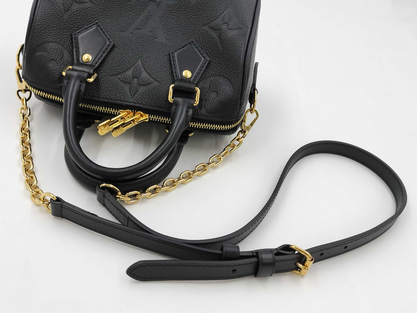 LOUIS VUITTON Monogram Empreinte Speedy Bandouliere 20 Handbag