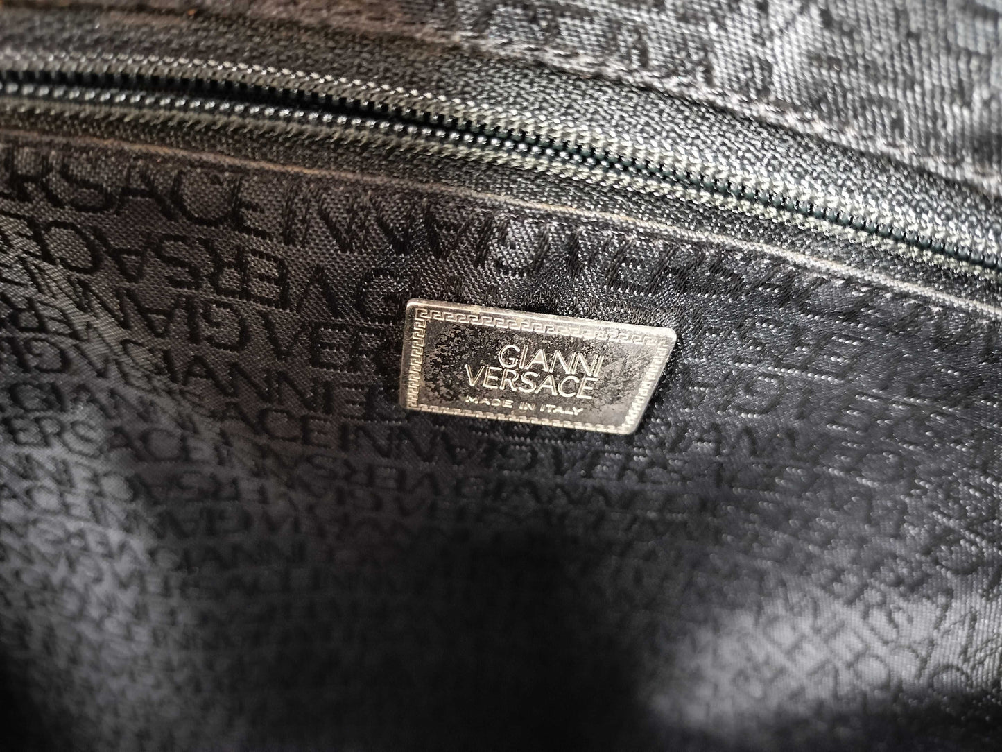 VERSACE Calfskin 2-way Handbag