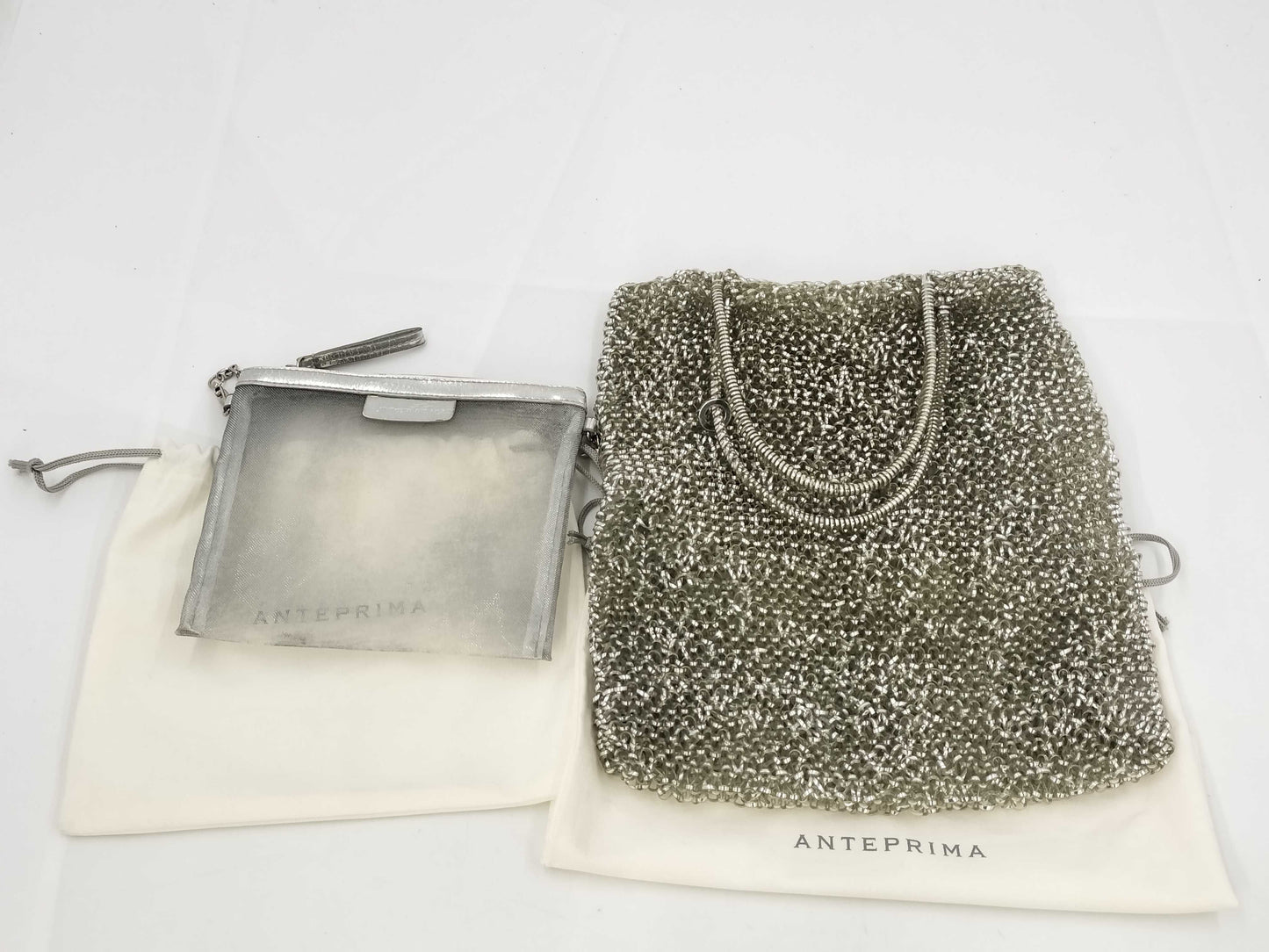 ANTEPRIMA Wire Bag PVC Wire Handbag Mesh Pouch Handbag