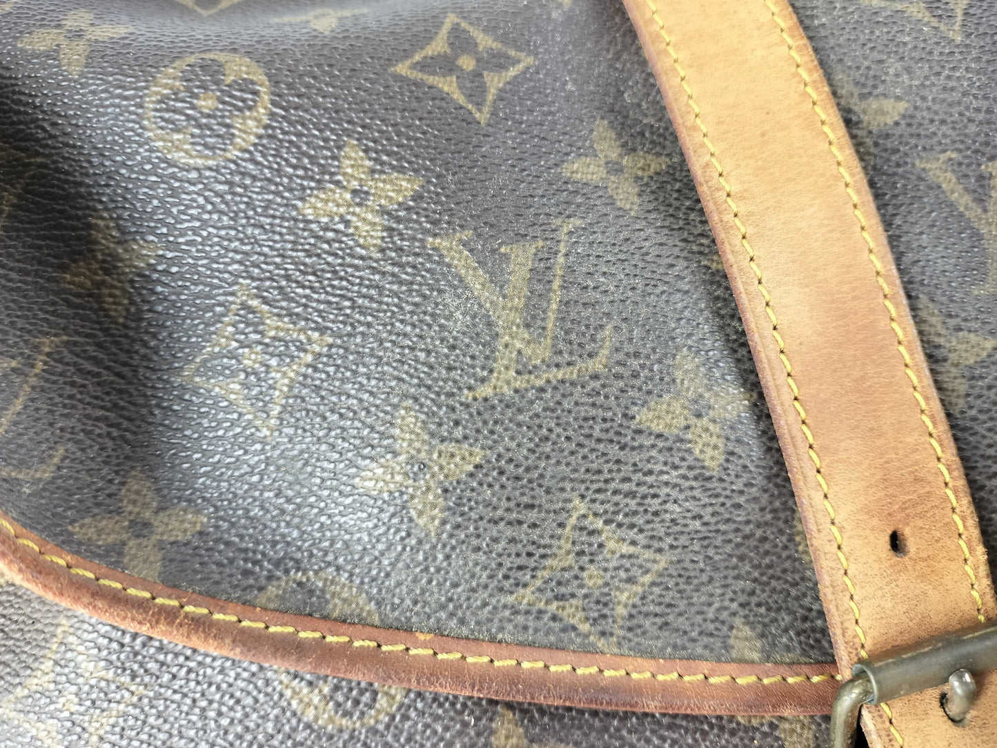 LOUIS VUITTON 882VI Monogram M42254 Saumur 35 Shoulder Bag