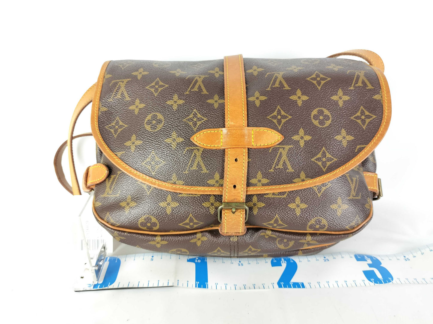 LOUIS VUITTON 882VI Monogram M42256 Saumur 25 Shoulder Bag