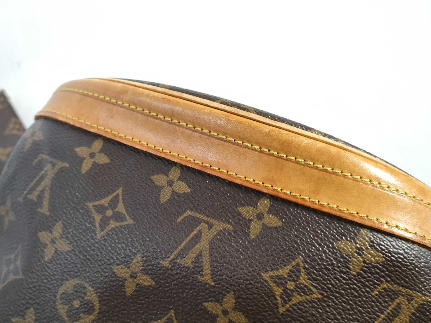 LOUIS VUITTON RFID Unverified DK2190 Monogram Bucket PM Tote Bag with Pouch
