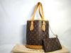 LOUIS VUITTON RFID Unverified DK2190 Monogram Bucket PM Tote Bag with Pouch
