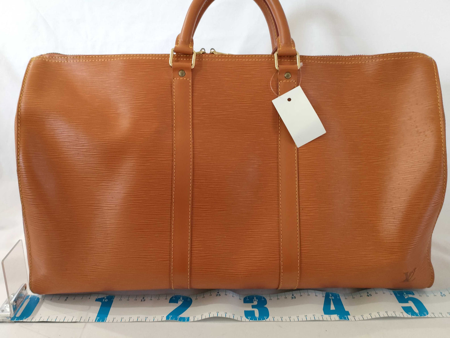 LOUIS VUITTON RFID Unavailable VI1924 Epi Keepall 50 M42968 Zipang Gold Boston Bag