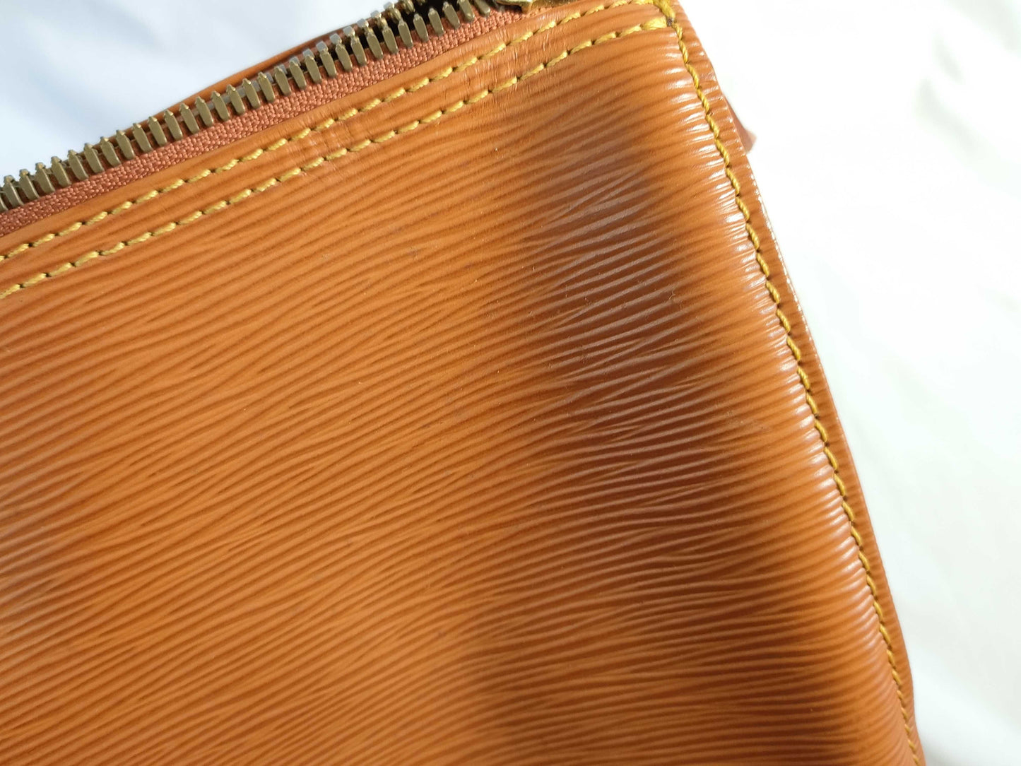 LOUIS VUITTON RFID Unavailable VI1924 Epi Keepall 50 M42968 Zipang Gold Boston Bag