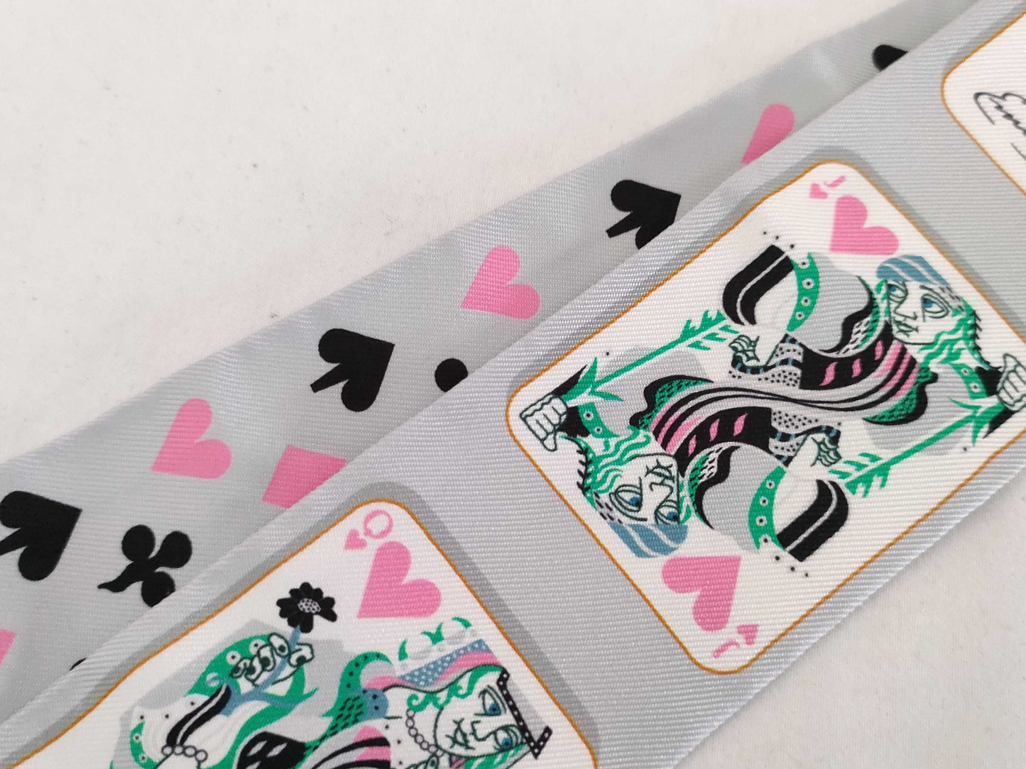 HERMES Twilly Playing Cards Gray Other Accessories