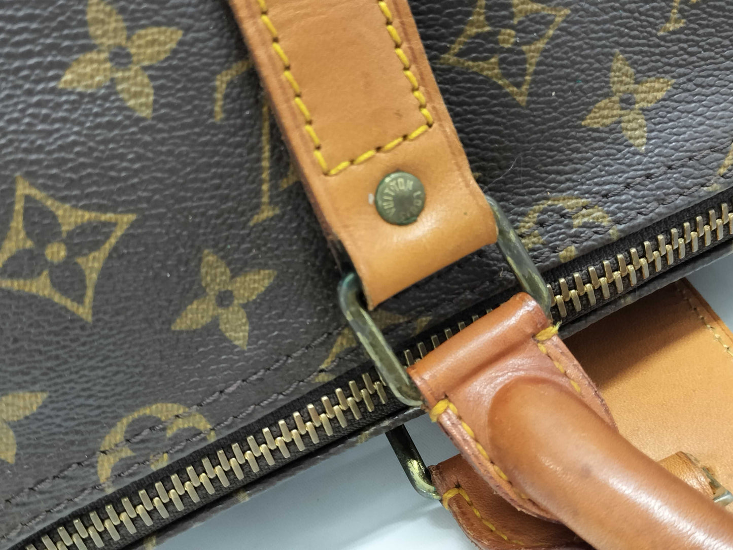 LOUIS VUITTON FC 893 Monogram M41414 Keepall Bandouliere 55 Boston Bag with Stitch