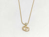 Dior G logo necklace necklace
