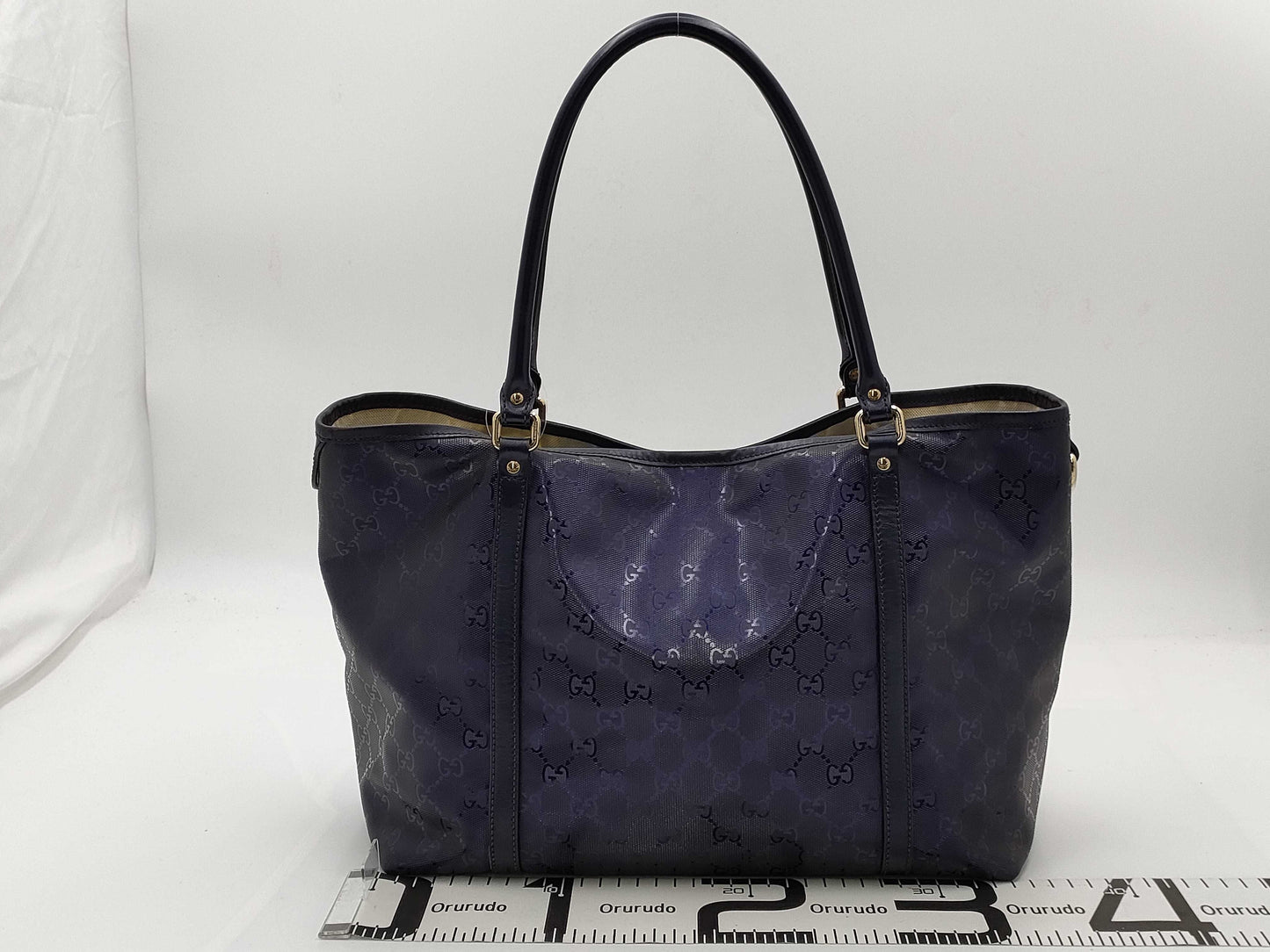 GUCCI Impreza 197953 Purple Tote Bag