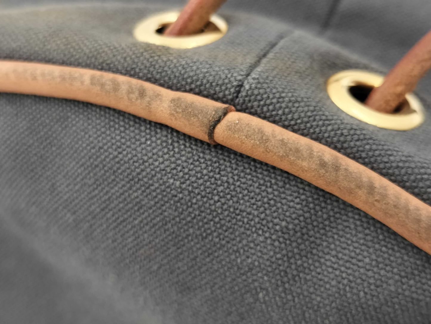 HERMES Polochon Mimir Gray Shoulder Bag