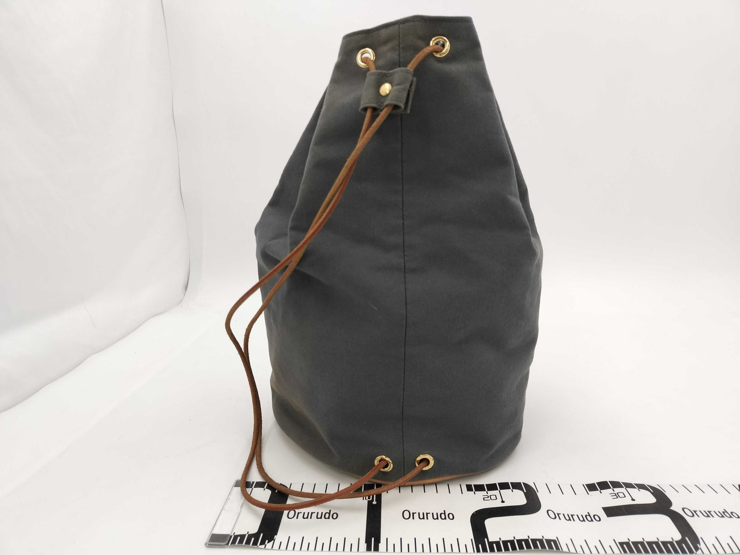 HERMES Polochon Mimir Gray Shoulder Bag