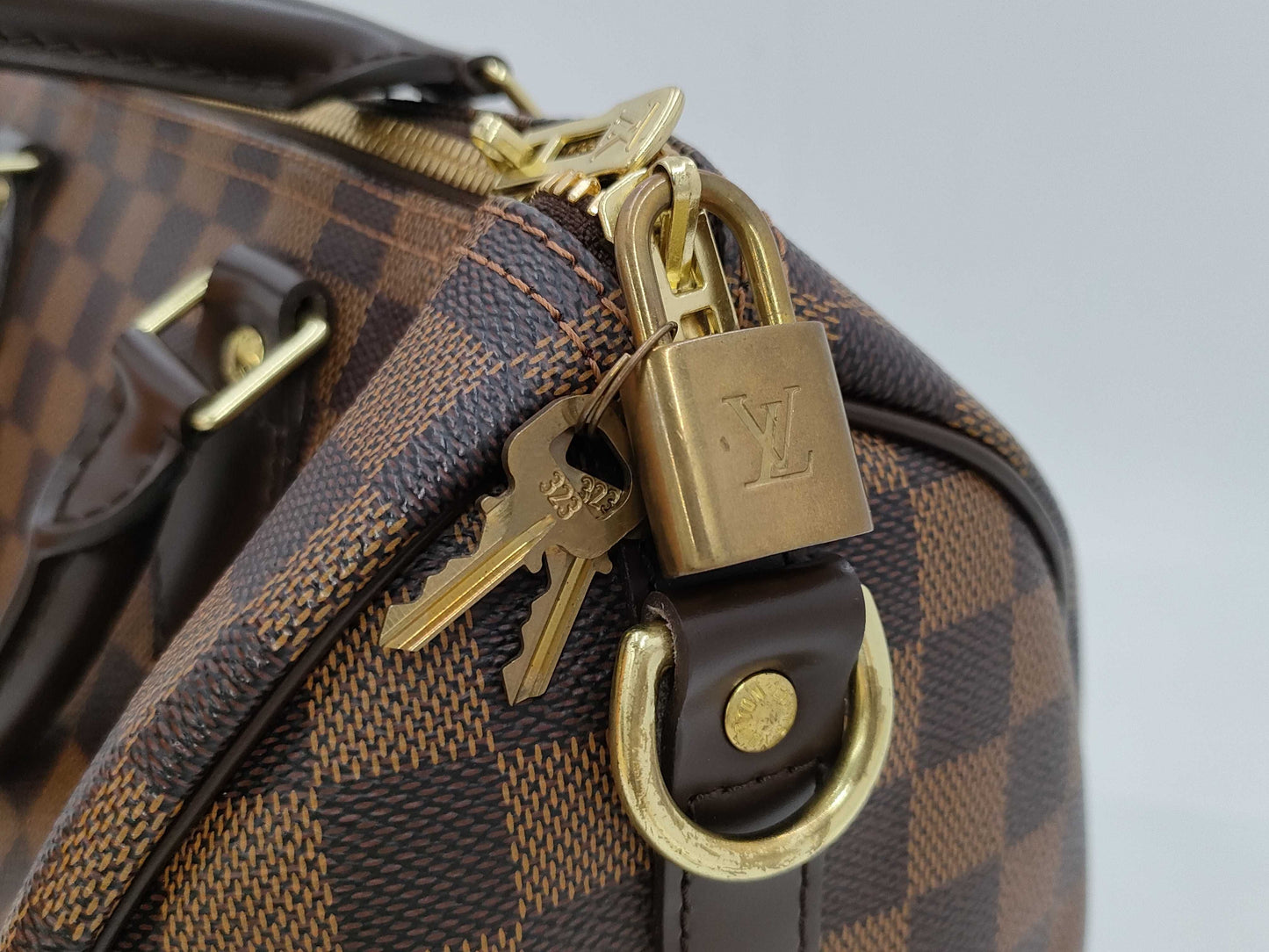 LOUIS VUITTON Damier N41183 Speedy Bandouliere 30 Boston Bag