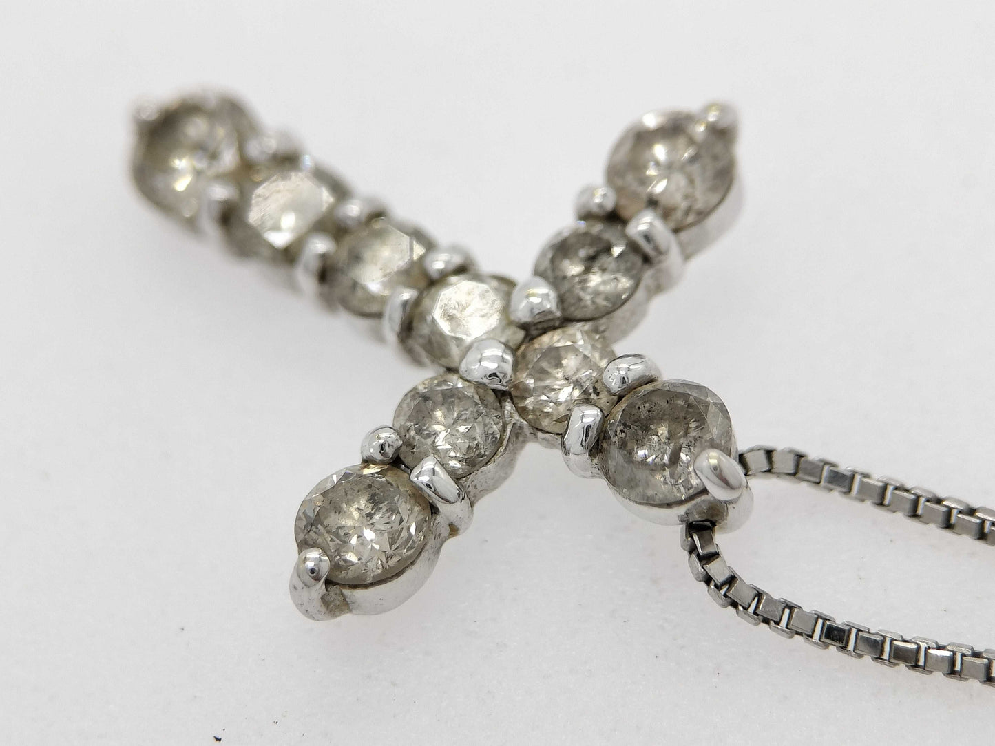 D1.58ct Pt850/K18 4.5g Necklace
