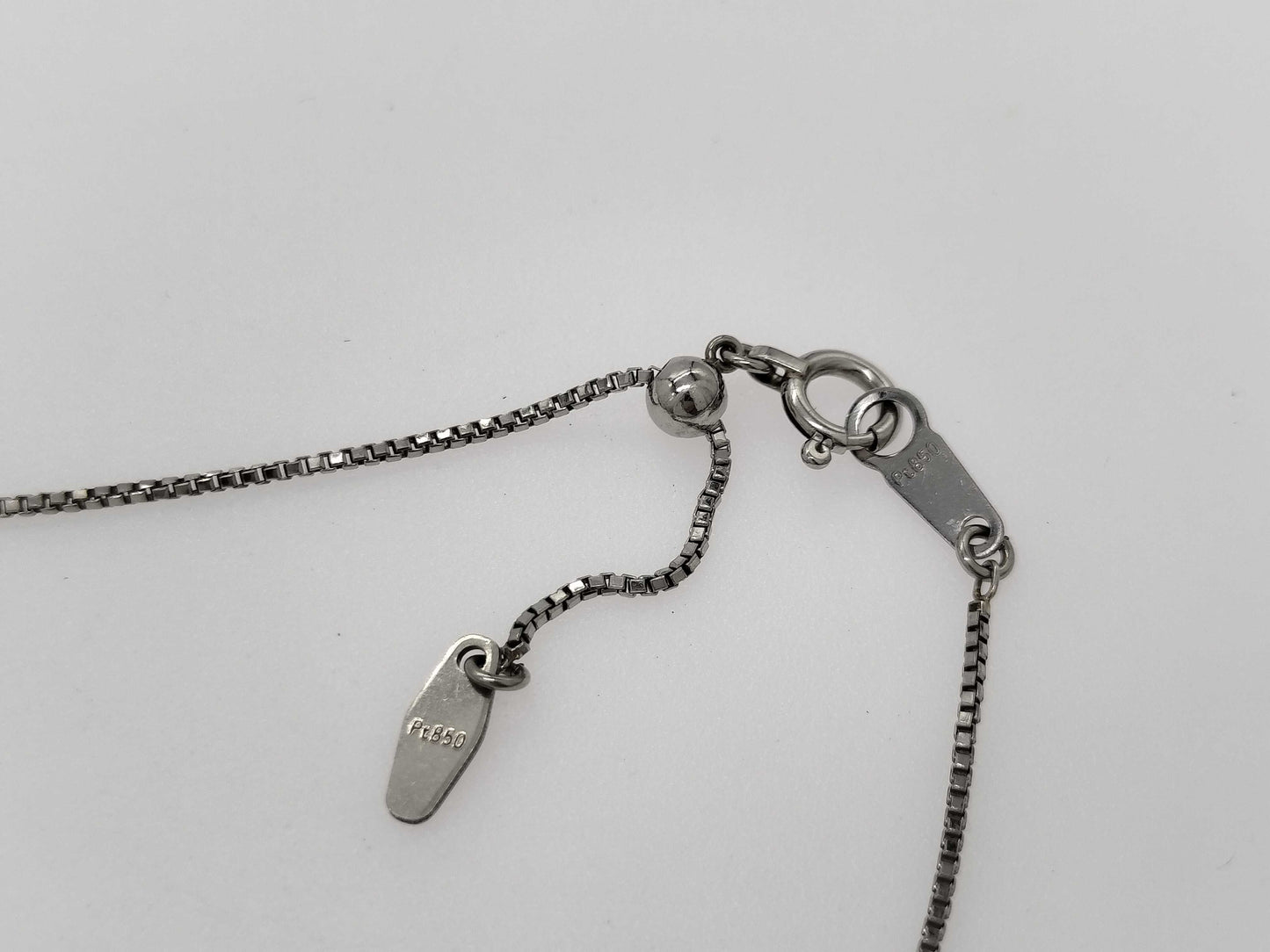 D1.58ct Pt850/K18 4.5g Necklace