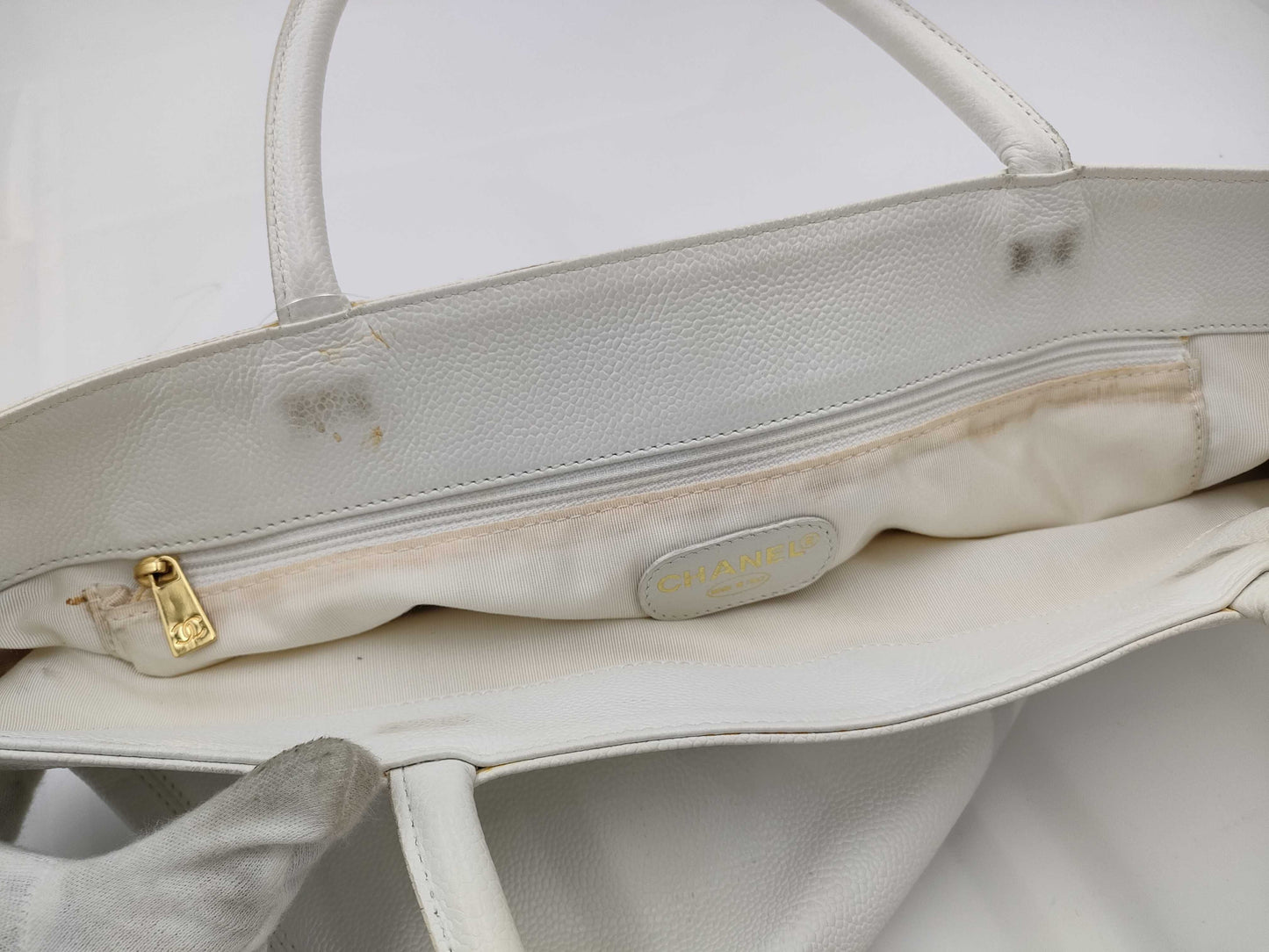 CHANEL Caviar Skin Coco Mark Caviar Skin Tote Bag Tote Bag