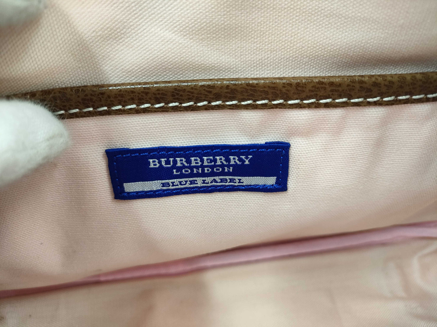 BURBERRY Blue Label Shoulder Canvas Shoulder Bag