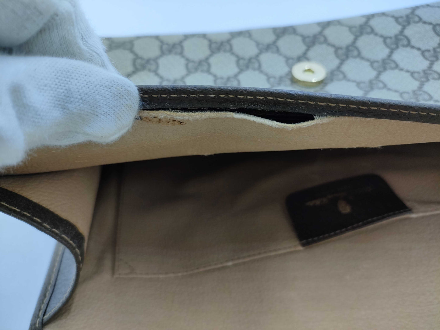 GUCCI GG Supreme Second Bag 156・01・031 Mocha Second Bag