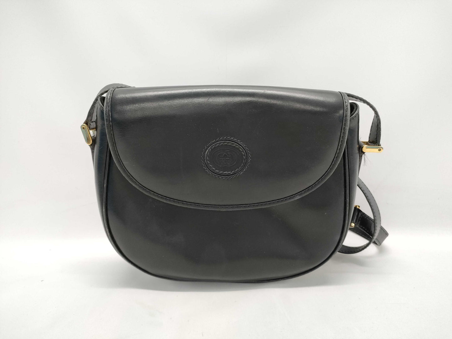 GUCCI Old Leather Shoulder Bag